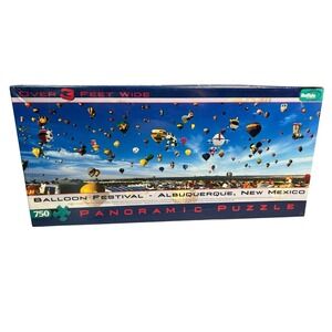 Buffalo Games Panoramic Puzzle Balloon Festival Albuquerque,‎ NM 750 Pieces